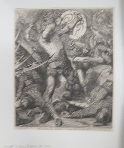 ‘Hereward cutting his way through the Norman host’. (See page 99.)