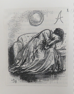 Sketch for an initial letter A