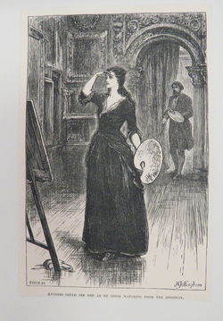 Antonio could see her as he stood watching from the doorway