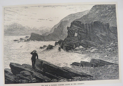He saw a bather carried along in the current