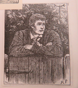 Sketch for an initial letter T