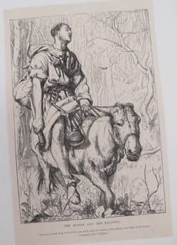THE MONKS AND THE HEATHEN. 'Sturmi took him a trusty ass, and, axe in hand, rode away into the wild wood singing his Psalms.'