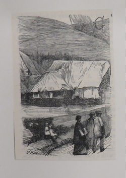 Sketch for initial letter 'G'