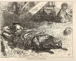'She heard our steps, and her face awoke.'