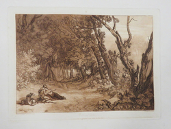 Procris and Cephalus, from the Liber Studiorum