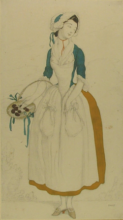 Design for the Costume of a Soubrette