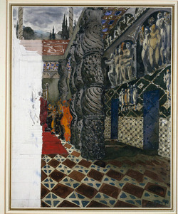 Sketch for the Imperial Palace in 'St Sébastien'