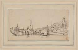 Near broadside View of a Dutch Yacht