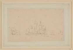 Dutch Flagship (vice-Admiral) and other ships under easy Sail