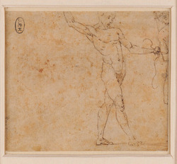 Recto: The angel of the Annunciation
Verso: Study for the Flagellation
