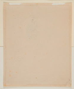 Recto: Portrait of Johann Friedrich Overbeck
Verso: Slight Sketch possibly of the dead Christ and an Apostle
