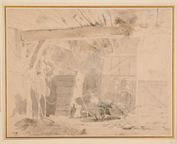 The Interior of a Barn