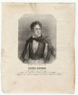 Portrait of George Gordon Byron, 6th Baron Byron