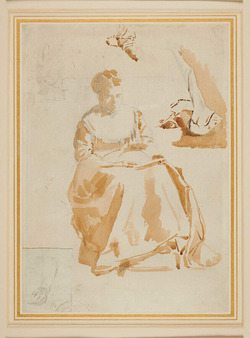 Study of a seated Woman, reading