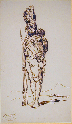 A soldier of the line, standing to attention
