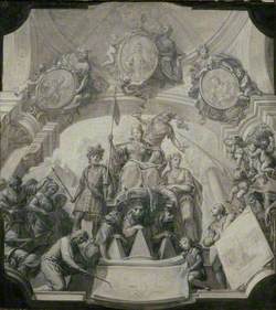 Design for an allegorical Ceiling Painting