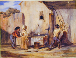 Children in a farmyard