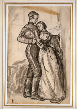 Study for 'The Black Brunswicker'
Verso: four studies for 'The Black Brunswicker'