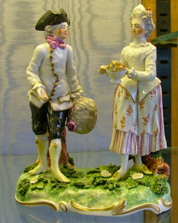 Gentleman and Lady as Winter