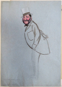 Portrait Caricature of Henry Charles Fitzroy Somerset, 8th Duke of Beaufort, 1824-1899