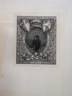 Bookplate for Herbert George Fordham Odsey