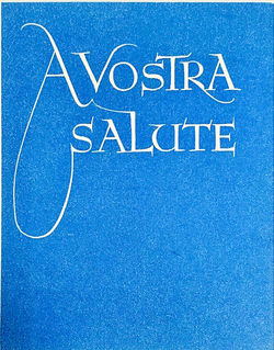 Christmas card with A Vostra Salute