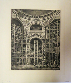 Scaffolding inside St Paul's