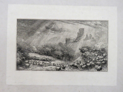 Corfe Castle: Effect of Sunshine after Rain