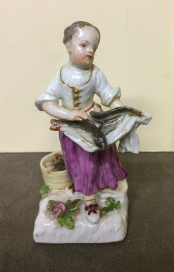 Girl fish seller