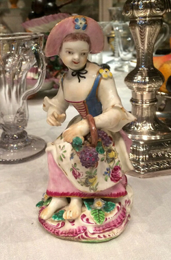 Seated girl as Autumn