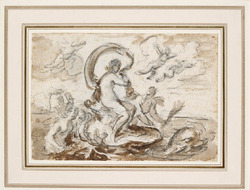 Recto: The Triumph of Galatea
Verso: Self-portrait, and an outline of the coast between Salerno and Naples