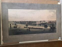 Panoramic view of St Petersburg, plate 1: Marble Palace, Hermitage Theatre, Hermitage and Picture Gallery, Winter Palace, and part of the Admiralty