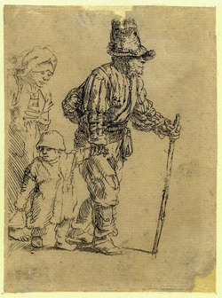 Peasant Family on the tramp