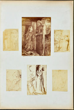 Above: studies for 'Clerk Saunders'
Below: studies for 'The Maid of Lochroyan'