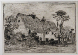 Cottage beside Trees