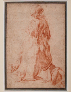Study of a kneeling woman