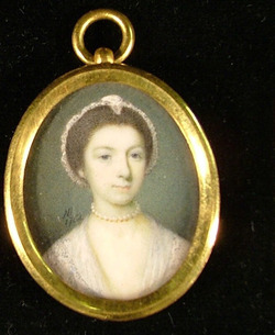 Lady in a white Lace Dress, member of the Bouverie Family