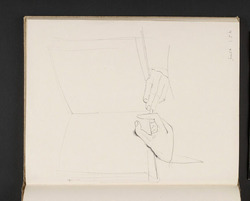 Study of hands holding an open book