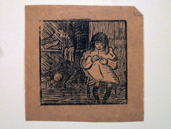 Young Girl seated in an Interior