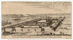 View of the walled town of Richelieu in Poitou