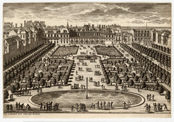 Plate 47: View of the gardens of the Palais Royal