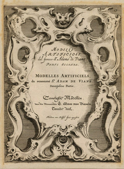 Frontispiece to the second part of the series with title in an Auricular-style cartouche