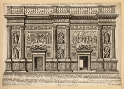 Representation des murailles et ornements qui environnent la Ste. Maison. Septentrion
