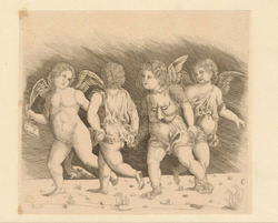 Four dancing cupids