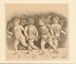 Four dancing cupids