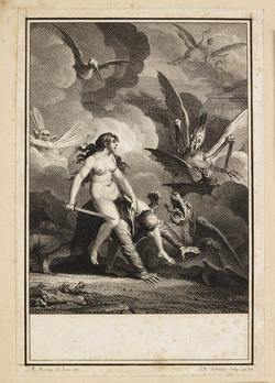 Joan of Arc with Peasant and Demons