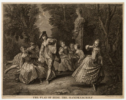 The play of hide the handkerchief