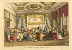 A table d'hote, or French ordinary in Paris