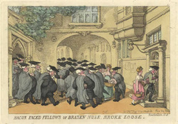 Bacon faced fellows of brazen nose, broke loose