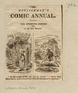 The sporting parson: or, in at the death